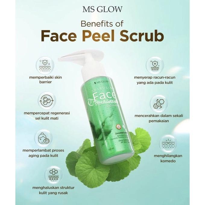 MS Glow Face Peel Scrub Masker Wajah Penghilang Komedo Blackhead dan Whitehead - Surabaya Jawa Timur