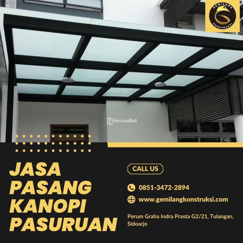 Jasa Kanopi Zincalum Atap Rooftop - Pasuruan Jawa Timur