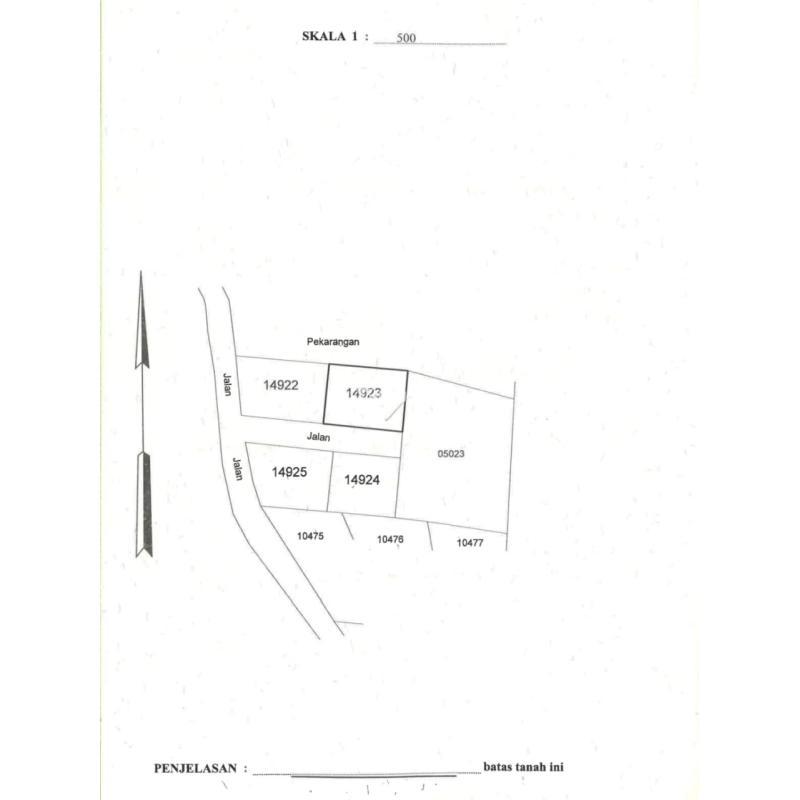 Dijual Tanah Pekarangan Luas 142m2 SHM Candiwinangun Sardonoharjo - Sleman Yogyakarta