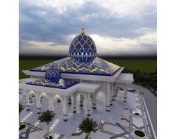 Kubah Masjid Dirancang dengan Gaya Memukau - Bima NTB