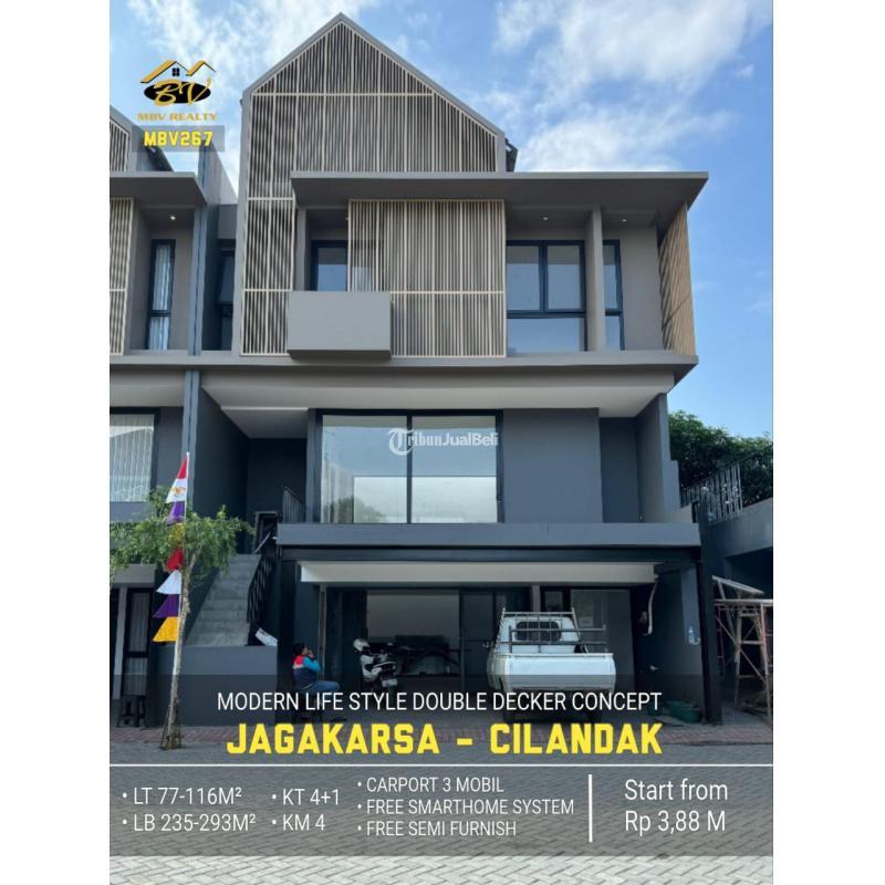 Dijual Rumah 3,5 Lantai Strategis Pinggir Jalan Utama Jagakarsa - Jakarta Selatan