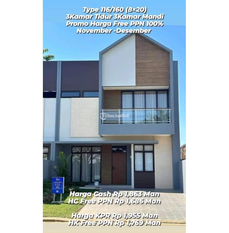 Dijual Rumah LT160 LB116 3KT 3KM Legalitas SHM Lokasi Strategis - Makassar Sulawesi Selatan