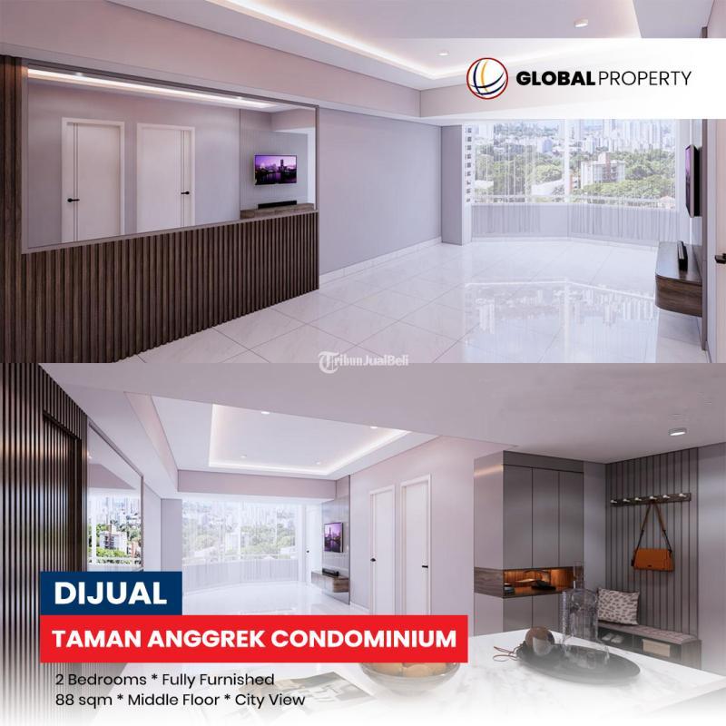 Dijual Apartemen Good Condition Taman Anggrek Condominium, Fully Furnished, 2 Bedroom - Jakarta Barat