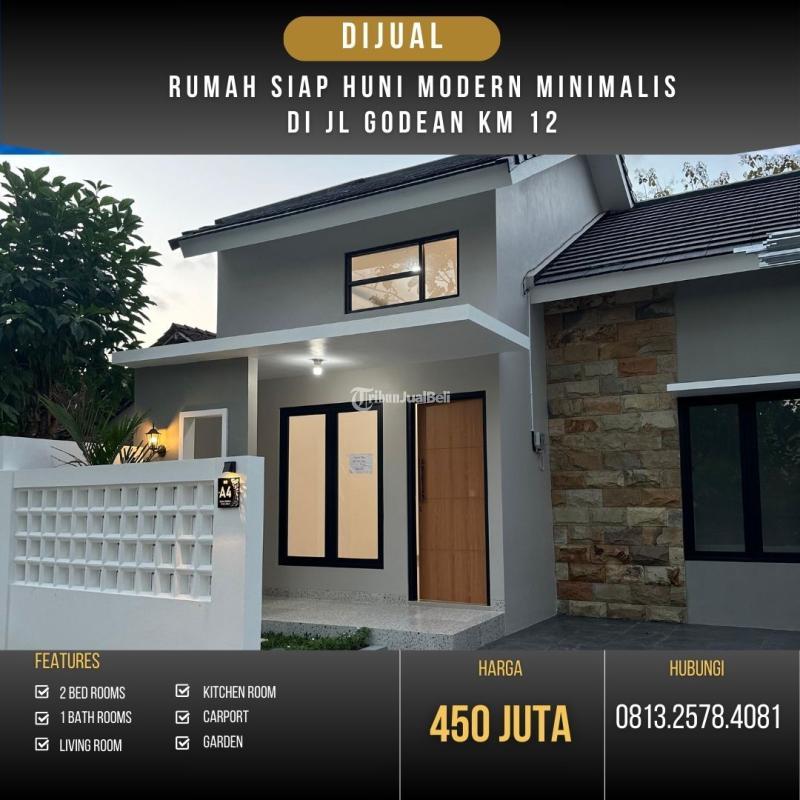 Dijual Rumah Siap Huni Murah dekat Pasar Godean LT83 LB50 2KT 1KM Legalitas SHM - Sleman Yogyakarta 