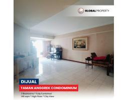 Dijual Apartemen Fully Furnished 3 Bedrooms 146sqm, High Floor, Taman Anggrek Condominium - Jakarta Barat 
