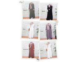 Dress Muslim Wanita Motif Polos Busui Friendly Jasmine BU 007 - Jakarta Utara