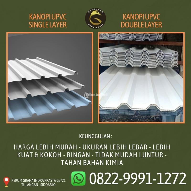 Jasa Kanopi Upvc Single Layer - Sidoarjo Jawa Timur