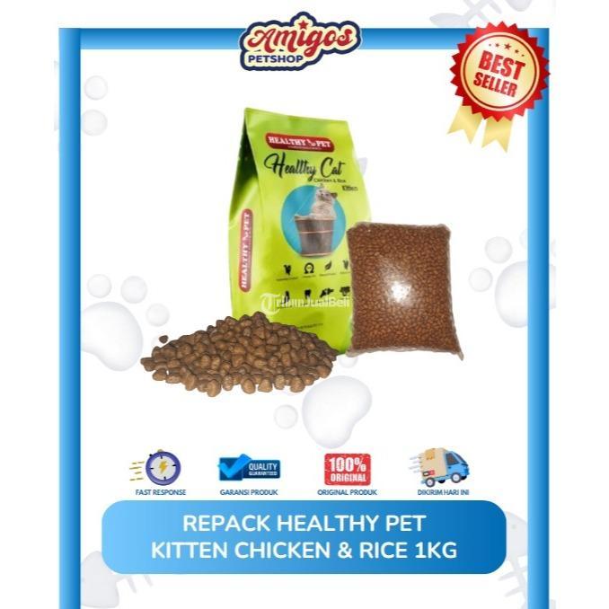 Healthy Pet Kitten Chicken  dan Rice Kemasan 1 Kg - Makassar Sulawesi Selatan 