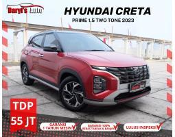 Mobil Hyundai Creta Prime 1.5 Two Tone Panoramic Tahun 2023 Warna Merah - Jakarta Utara 