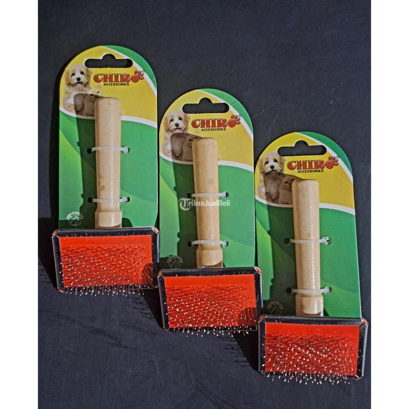 Sisir Hewan Gagang Kayu Ukuran XS SR03 Amigos Petshop - Makassar Sulawesi Selatan