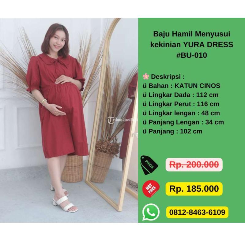 Baju Hamil Menyusui Kekinian Yura Dress - Jakarta Utara