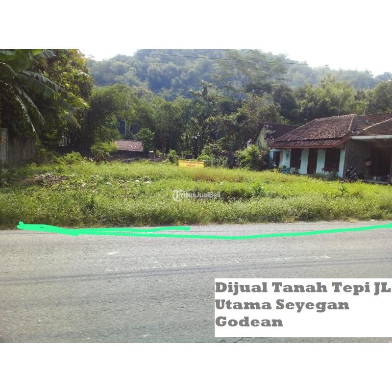Dijual Tanah Luas 1066m2 SHM Tepi Jalan Utama Seyegan Godean - Sleman Yogyakarta