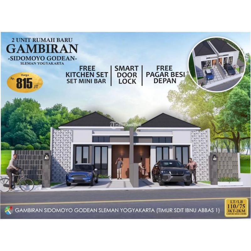 Dijual Rumah Modern Strategis LT110 LB75 SHM 3KT 2KM Dekat Pasar Cebongan - Sleman Yogyakarta