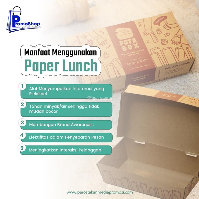 Cetak Paper Box Lunch Kraft Custom Kotak Makanan Terdekat - Jakarta Timur