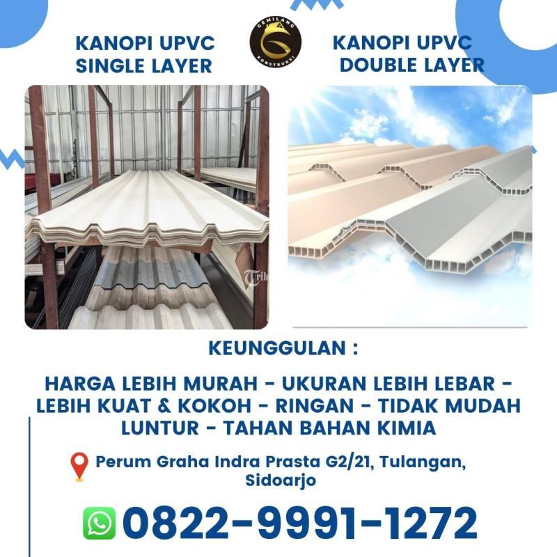 Jasa Kanopi Upvc Single Layer Aluminium - Mojokerto Jawa Timur