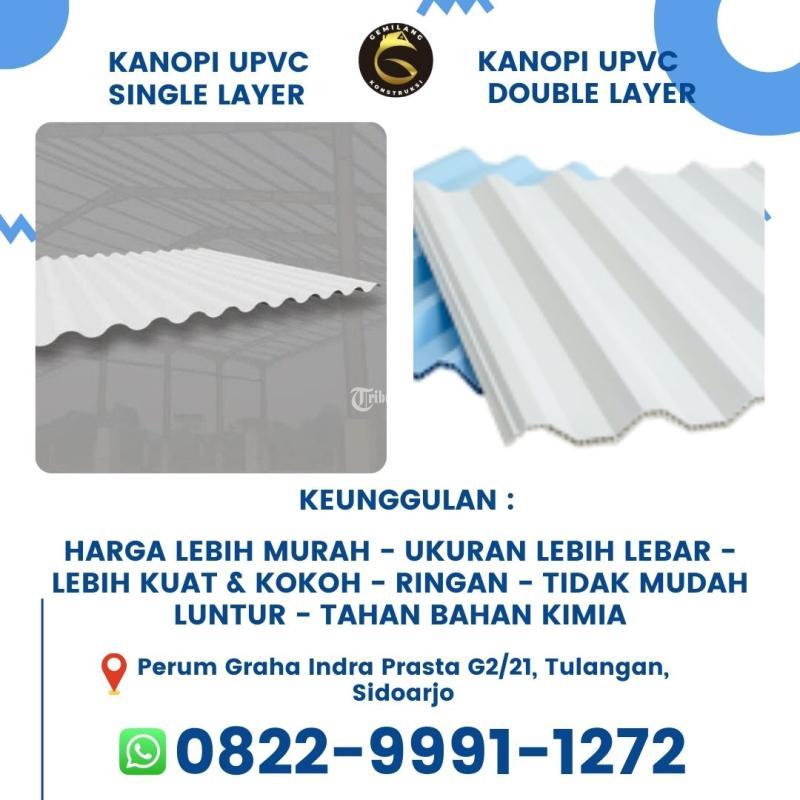 Jasa Kanopi Upvc Single Layer - Sidoarjo Jawa Timur