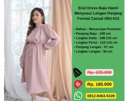 Enzi Dress Baju Hamil Menyusui Lengan Panjang Formal Casual  - Jakarta Utara