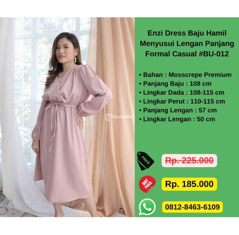 Enzi Dress Baju Hamil Menyusui Lengan Panjang Formal Casual  - Jakarta Utara