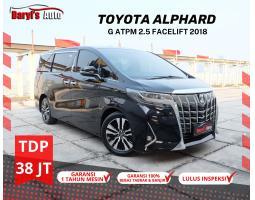 Mobil Toyota Alphard G ATPM 2.5 New Model Facelift 2018 Bekas TDP 38 Juta - Jakarta Utara