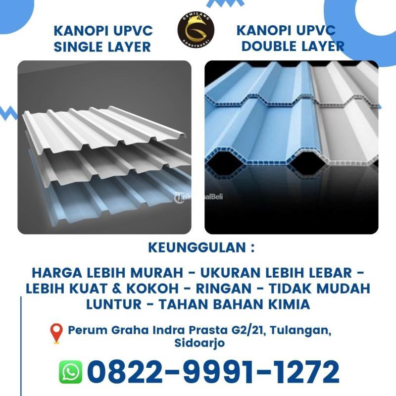 Jasa Kanopi upvc Single Layer Emerald - Sidoarjo Jawa Timur