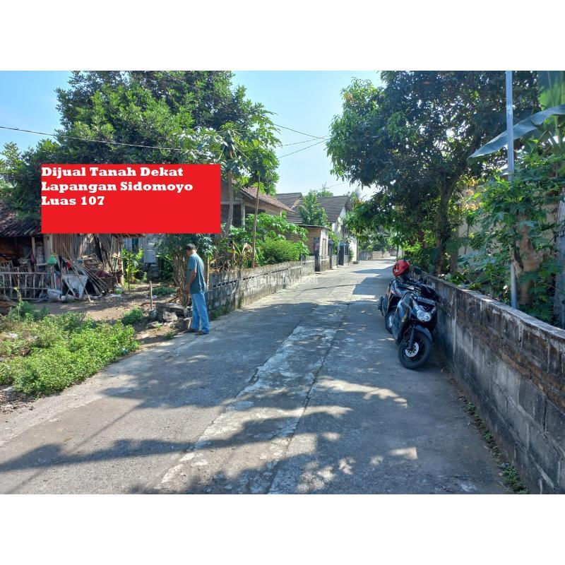 Dijual Tanah Dekat Lapangan Sidomoyo Luas 107m2 SHM - Sleman Yogyakarta