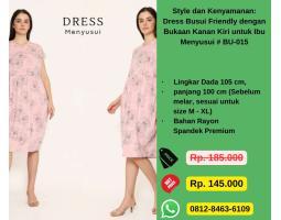 Style dan Kenyamanan Dress Busui Friendly dengan Bukaan Kanan Kiri untuk Ibu Menyusui - Jakarta Utara