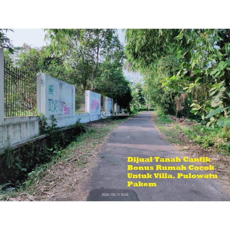 Jual Tanah Cantik Bonus Rumah Cocok Untuk Villa Luas 2.815 m2 Pulowatu Pakem - Sleman Jogja