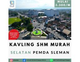 Jual Tanah Kavling Luas 90 m2 Shm Murah Selatan Pemda Sleman, Mulai 3.300 Meter - Sleman Jogja