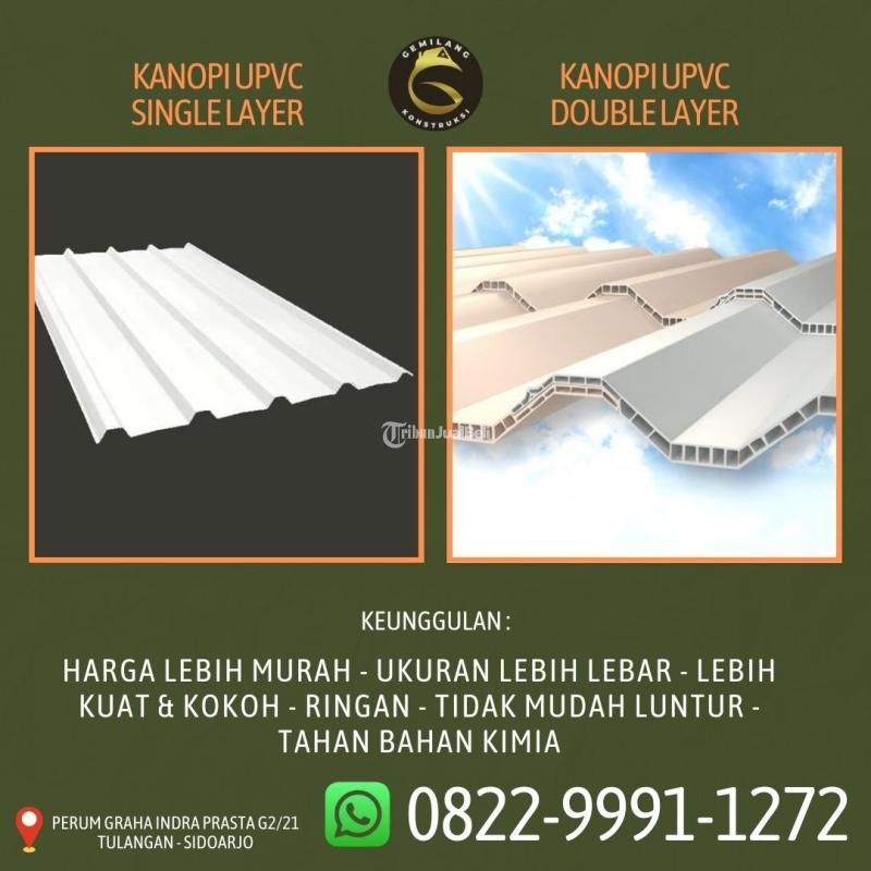 Jasa Kanopi Upvc Single Layer Garasi - Sidoarjo Jawa Timur 