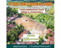 Dijual Promo Tanah Kavling  Luas 90m2 SHM, 200 Meter dari Jalan Godean Km 14 - Sleman Yogyakarta