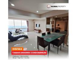 Disewakan Apertemen Bekas Siap Huni di Taman Anggrek Condominium 2 Bedroom Fully Furnished, High Floor, City View - Jakarta Barat