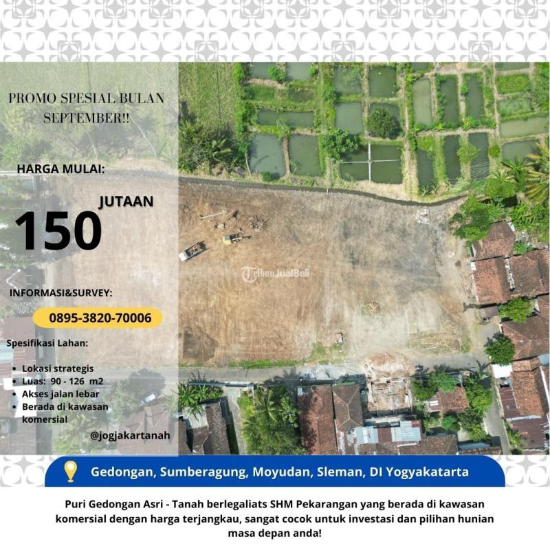Dijual Tanah Kavling LT90 Legalitas SHM Siap Bangun - Sleman Yogyakarta