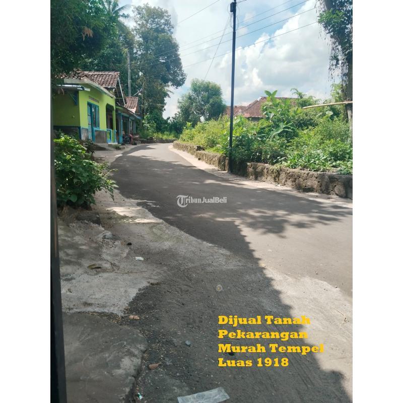 Dijual Tanah Pekarangan Murah Tempel Luas 1918 Legalitas SHM - Sleman Yogyakarta 