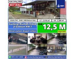 Dijual Gudang Plus Rumah Induk SHM Jalan Godean Km7 Akses Jalan Lebar - Sleman Yogyakarta