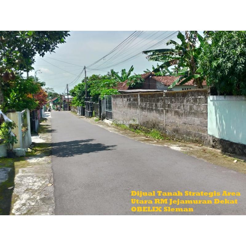 Dijual Tanah Strategis Area Utara RM Jejamuran Dekat Obelix LT590 SHM - Sleman Yogyakarta 