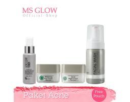 MS Glow Paket Acne Pencerah Wajah Penghilang Jerawat - Surabaya Jawa Timur 