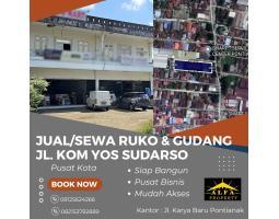Disewakan Ruko Plus Gudang Jalan Kom Yos Sudarso - Pontianak Kalimantan Barat 
