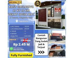 Jual Kosan Exclusive Bangunan Baru Luas 200 m2 dekat Sanatadharma Paingan, Jogja Bay - Sleman Jogja