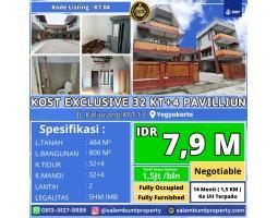 Jual Kos-kosan Exclusive 32kt 4 Paviliun Jl Kaliurang KM 13 dekat UII - Sleman Jogja