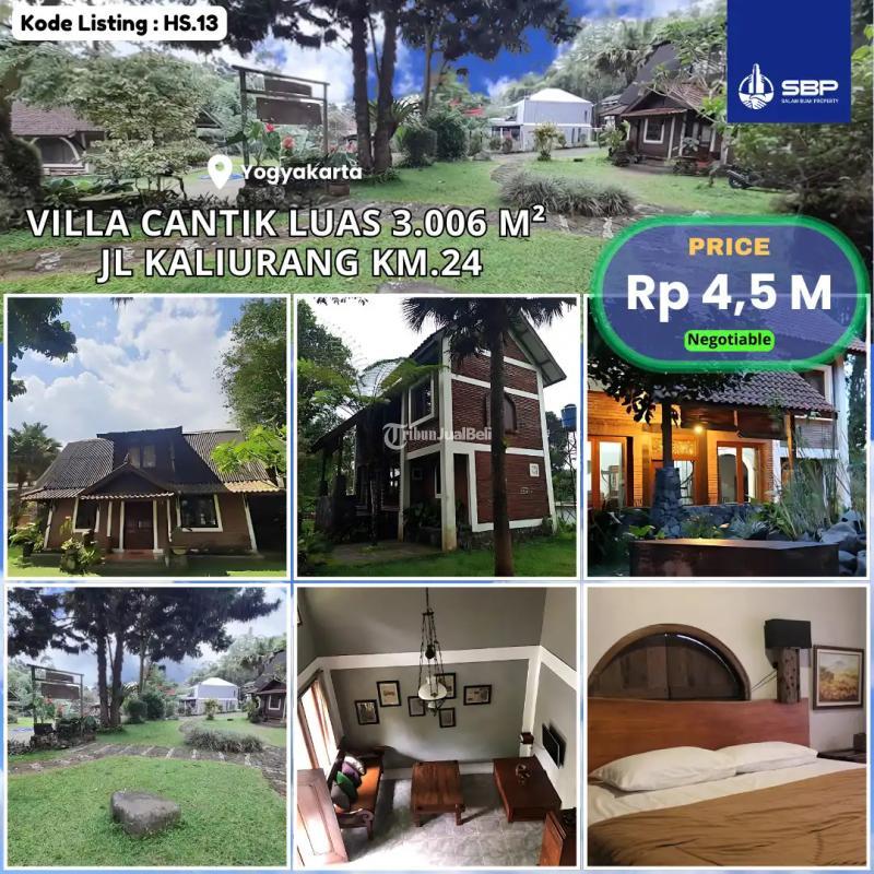 Juak Villa Cantik Luas 3.006m2 Bekas Jl Kaliurang KM 18 Istimewa Affordable Price - Sleman Jogja
