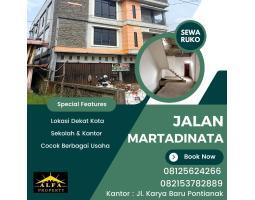 Disewakan Ruko Jalan Martadinata LB432 Legalitas SHM - Pontianak Kalimantan Barat 