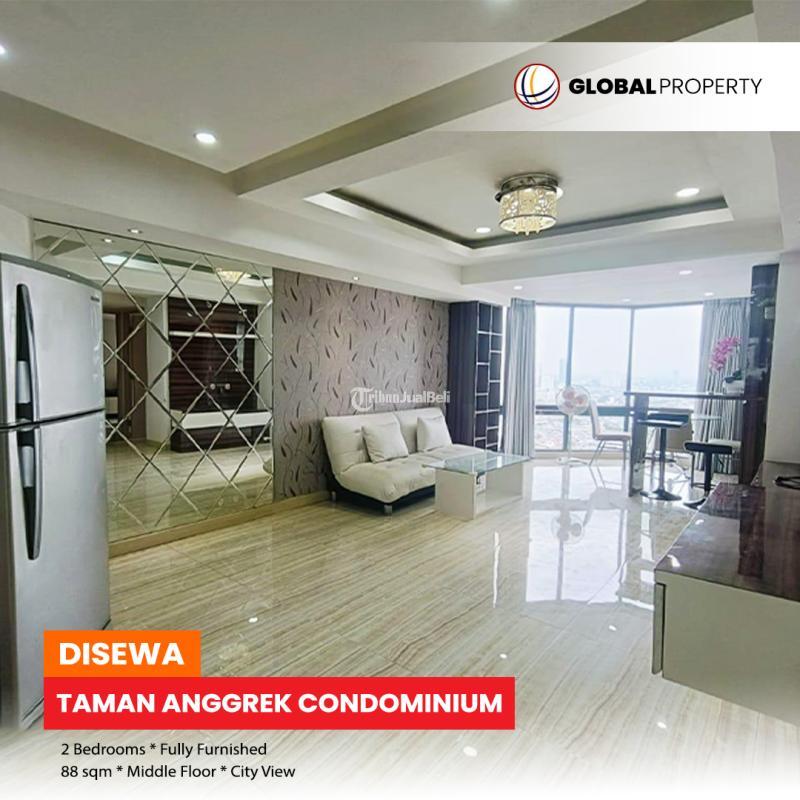Disewakan Apartemen Termurah Taman Anggrek Condominium 2 Bedroom, Fully Furnished, Middle Floor - Jakarta Barat