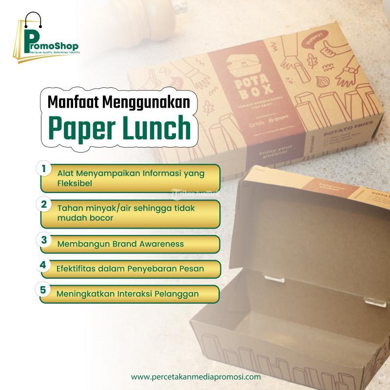 Percetakan Lunch Box Paper Foopak Cetak Full Colour Terdekat - Surabaya Jawa Timur