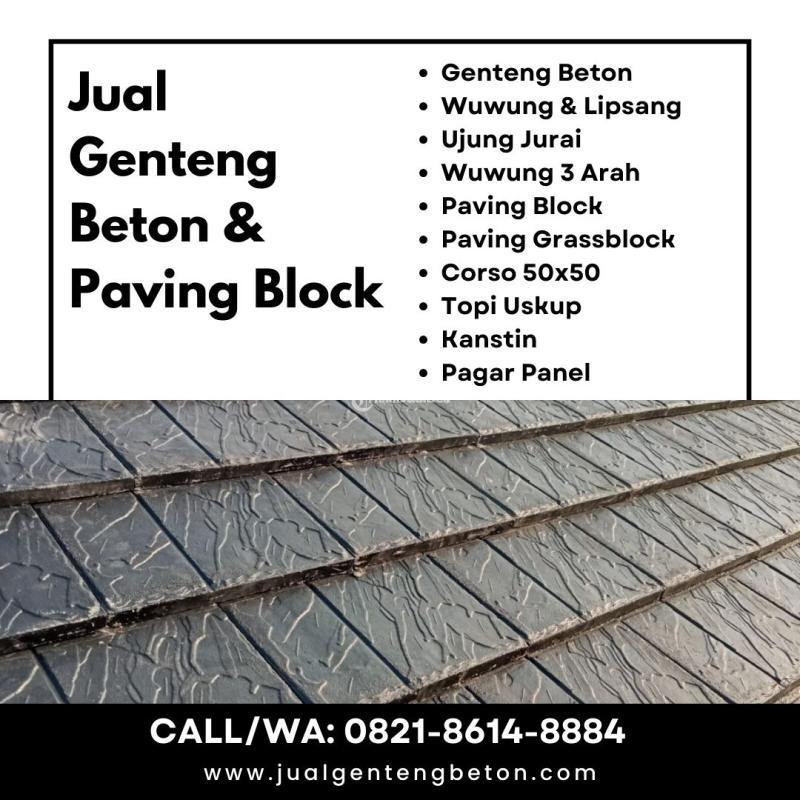 Genteng Beton Harga Murah - Malang Jawa Timur 