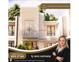 Dijual Rumah Mewah Arcadia Townhouse LT66 LB60 SHM 3KT 2KM Cimahi Utara Dekat STKIP Pasundan - Cimahi Jawa Barat