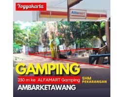 Dijual Tanah Ambarketawang Gamping Lt 300 m ld 20 m SHM Pekarangan - Jogja