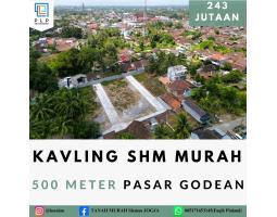 Dijual Tanah Kavling SHM Luas 92m2 Murah, 500 Meter Pasar Godean - Jogja