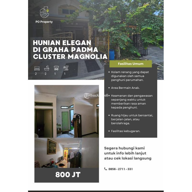 Rumah Bekas Siap Huni Tipe 90 Cluster Magnolia Graha Padma Krapyak - Semarang Kota