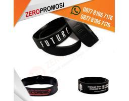 Gelang Karet Custom Sambungan Kancing Wristband - Tangerang