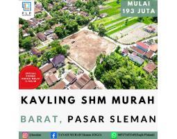 Dijual Tanah Kavling SHM Murah Luas 89m2 Barat Pasar Sleman - Jogja